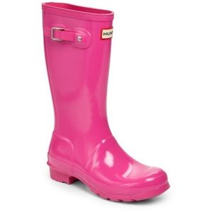 Hunter Girl's High Gloss Original Tall Rain Boots